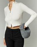 Silva - Sac Mini en Daim - Gris