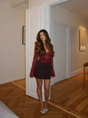 Valentina - Top en Dentelle - Bordeaux