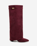 Lavista - Bottes en daim mi-cuisses - Bordeaux