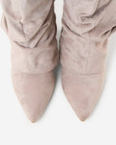 Lavista - Bottes slouchy en daim mi-cuisses - Taupe