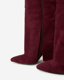 Lavista - Bottes en daim mi-cuisses - Bordeaux