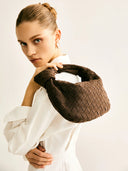 Silva - Sac Mini en Daim - Café