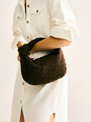 Silva - Sac Mini en Daim - Café