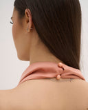 Renee - Robe longue en satin - Corail