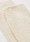 Chaussettes hautes côtelées en laine
