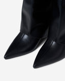 Bottes 2 en 1 mi-mollet et chevilles - Noir