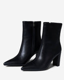Bottes 2 en 1 mi-mollet et chevilles - Noir