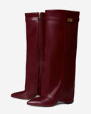 Lavista - Bottes hautes en cuir - Bordeaux