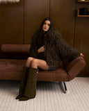 Lavista - Bottes en daim mi-cuisses - Vert olive