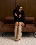 Lavista - Bottes en daim mi-cuisses - Beige