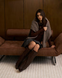 Lavista - Bottes en cuir mi-cuisses - Marron foncé