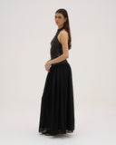 Dolce - Robe longue à sequins - Noir