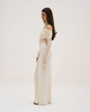 Lissa - Robe longue - Crème