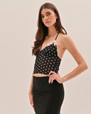 Vianna - Top à Pois - Noir