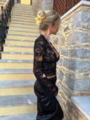 Valentina - Top en Dentelle - Noir