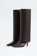 Barfin - Bottes hautes en cuir - Marron foncé