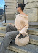 Silva - Sac en Daim - Beige Clair