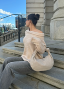 Silva - Sac en Daim - Beige Clair