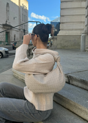 Silva - Sac en Daim - Beige Clair