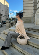 Silva - Sac en Daim - Beige Clair