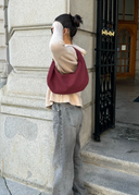 Silva - Sac en Daim - Bordeaux