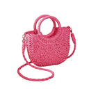 Angela – Sac en paille demi-lune