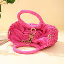 Angela – Sac en paille demi-lune