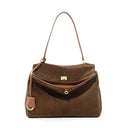 Cynthia - Sac à main bi matière daim