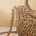 Angela – Sac en paille demi-lune