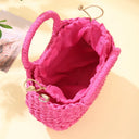Angela – Sac en paille demi-lune