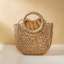 Angela – Sac en paille demi-lune