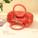 Angela – Sac en paille demi-lune
