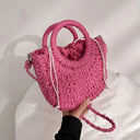 Angela – Sac en paille demi-lune
