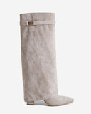 Lavista - Bottes en daim mi-cuisses - Taupe
