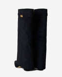 Lavista - Bottes en daim mi-cuisses - Noir