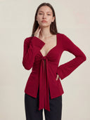 Zeïa - Top - Rouge Bordeaux