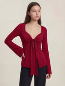 Zeïa - Top - Rouge Bordeaux