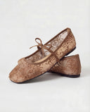 Ballerines en dentelle - Marron
