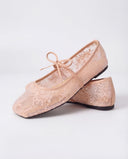 Ballerines en dentelle - Rose