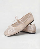 Ballerines en dentelle - Blanc