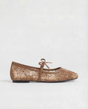 Ballerines en dentelle - Marron