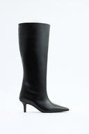 Mona - Bottes hautes en cuir - Noir