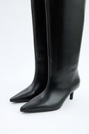 Mona - Bottes hautes en cuir - Noir